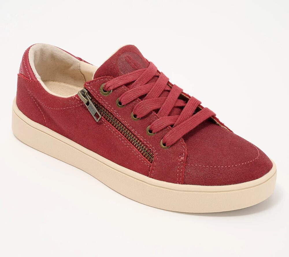 New In Box REVITALIGN Women's Wrigley Low Top Sneaker, Rosewood Shimmer, Size 11